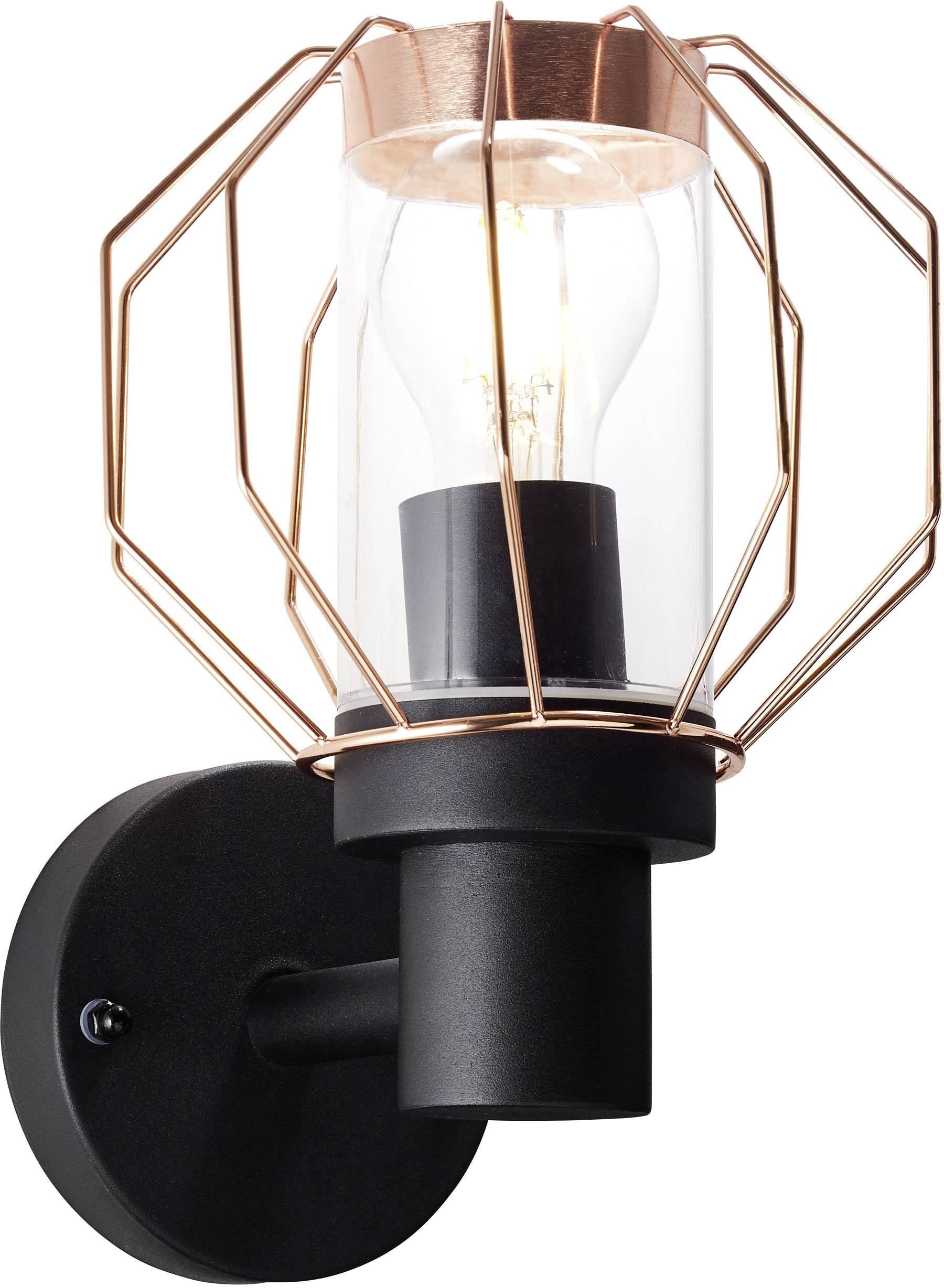Brilliant Fannia 96359/76 Applique extérieure LED E27 40 W noir, cuivre