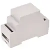 TRU COMPONENTS TC-7910732 Boîtier pour rail 34 x 89 x 63 ABS-V0 gris 1 pc(s)