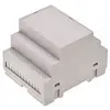 TRU COMPONENTS TC-7910880 Boîtier pour rail 70 x 90 x 65 ABS-V0 gris 1 pc(s)