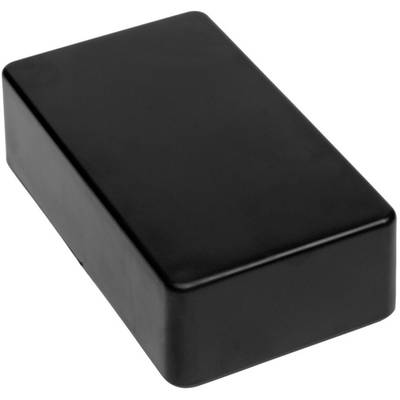 Un boîtier rectangulaire en plastique noir, conçu de manière plate et épurée.
