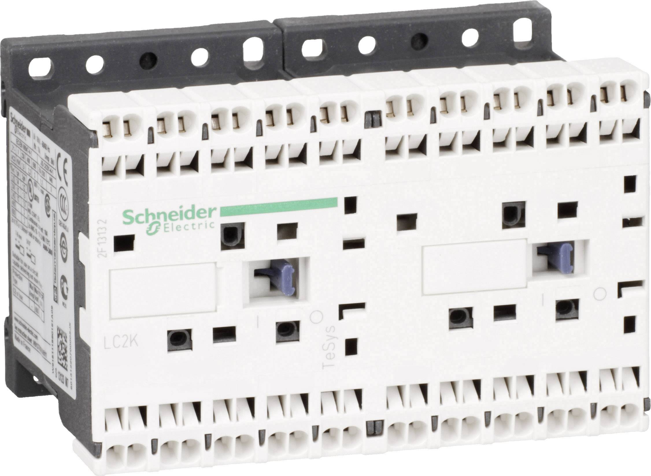 Un disjoncteur blanc de Schneider Electric avec plusieurs possibilités de connexion pour les câblages électriques, modèle LC2K.