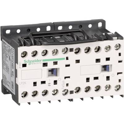 Un contacteur de Schneider Electric, modèle LP2K, avec plusieurs points de connexion et un cadre noir pour le contrôle électrique.