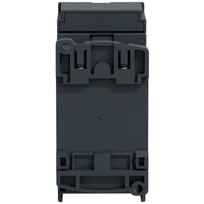 Un composant électrique gris de forme rectangulaire avec plusieurs points de connexion, probablement un interrupteur ou un relais.