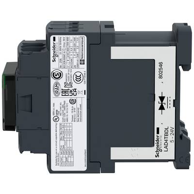 Un composant électrique de Schneider Electric avec des spécifications techniques et des marques de certification sur la façade.