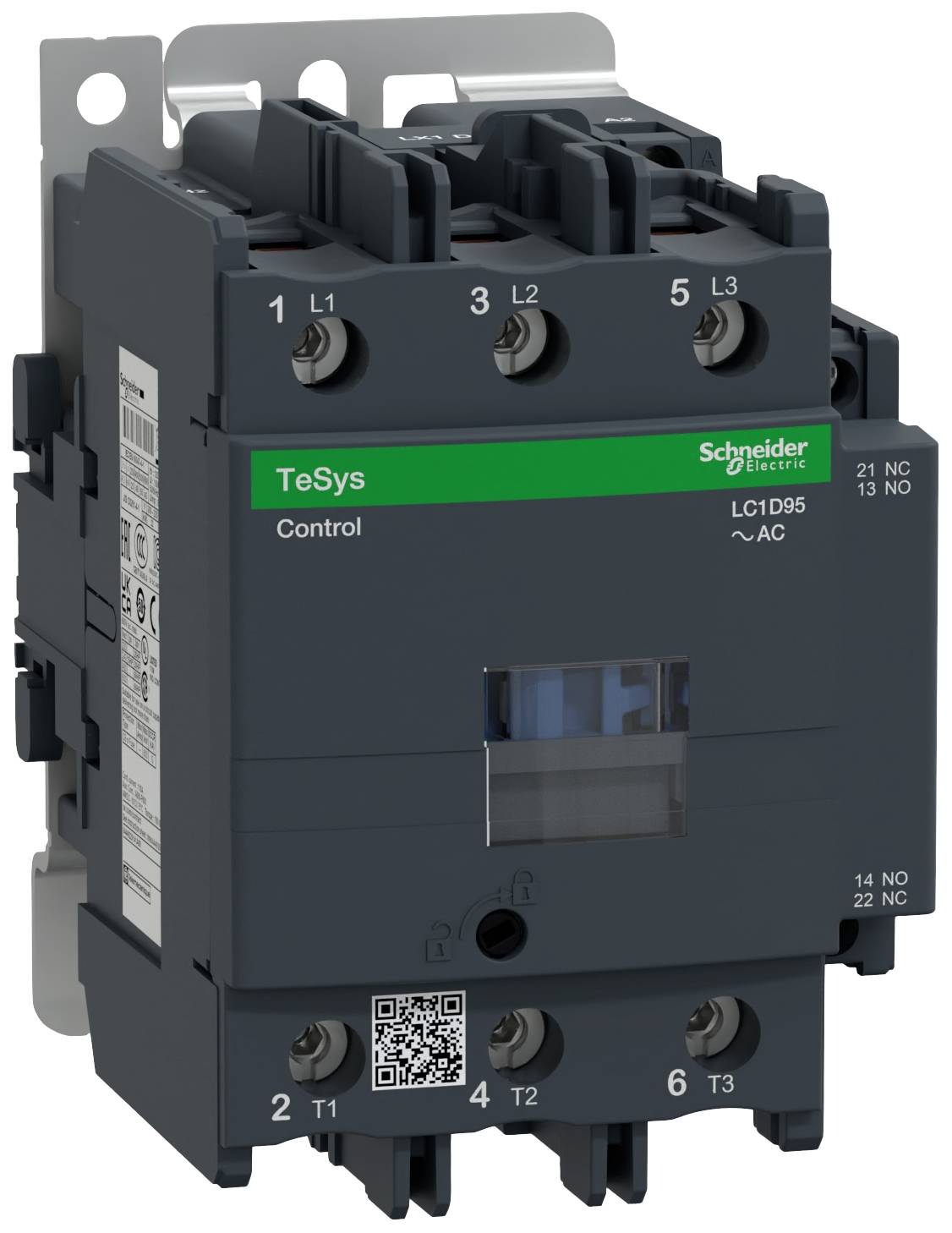 Schneider Electric LC1D95P7 Contacteur de puissance 3 NO (T) 45 kW Single 1 pc(s)