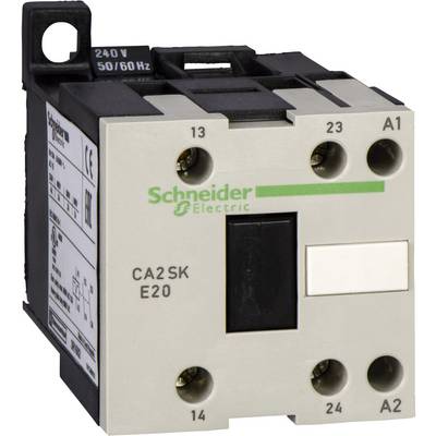 Dispositif de commutation de Schneider Electric avec l'inscription 'CA2SK E20', tension : 240V, fréquence : 50/60 Hz.