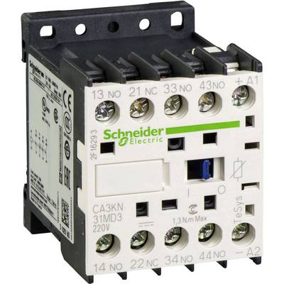 Contacteur électromagnétique de Schneider Electric avec plusieurs bornes à vis et caractéristiques électriques spécifiques.