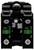 Module de disjoncteur électrique noir étiqueté « NO 3 » et « 4 », doté de bornes à vis jumelées et d'une ouverture de commutateur central.