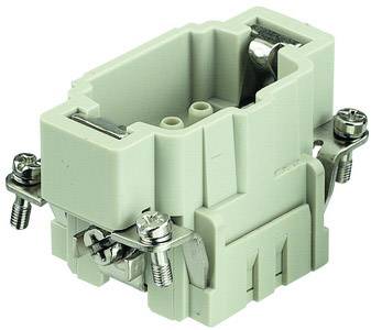 Connecteur électrique avec raccords métalliques et boîtier en plastique, adapté aux applications industrielles.