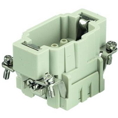 Connecteur électrique avec raccords métalliques et boîtier en plastique, adapté aux applications industrielles.
