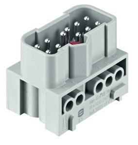 Connecteur électrique multibroche avec broches métalliques, adapté aux applications industrielles.