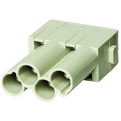 Connecteur électrique gris à 3 pôles, avec bornes numérotées de 1 à 4. Adapté pour les connexions électriques et le câblage.