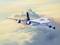 Un Airbus A380 de Lufthansa survole les nuages dans un ciel de coucher de soleil.