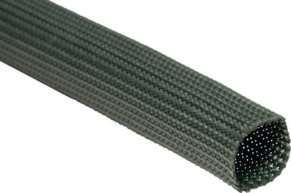 Gaine tressée HellermannTyton HEGMANWO-15-NOMEX-GN 170-02005 vert Polyaramide Polymétaphénylèneisophthalamide (NOMEX) 10 à 20 mm 50 m