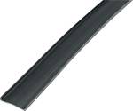 Profil de protection pour serre-câbles en acier inoxydable de 25 m x 12,9 mm, noir