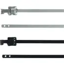 HellermannTyton 111-00149 MLT24SSC10-SS316/SP-BK Serre-câble 630 mm 10 mm noir collier métallique pour fortes charges, s