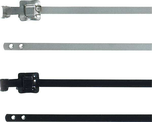 HellermannTyton 111-00149 MLT24SSC10-SS316/SP-BK Serre-câble 630 mm 10 mm noir collier métallique pour fortes charges, stabilisé aux UV 1 pc(s)