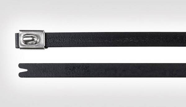 HellermannTyton 111-00294 MBT8HFC-SS316/SP-BK Serre-câble 201 mm 7.90 mm noir avec fermeture à billes, stabilisé aux UV 1 pc(s)