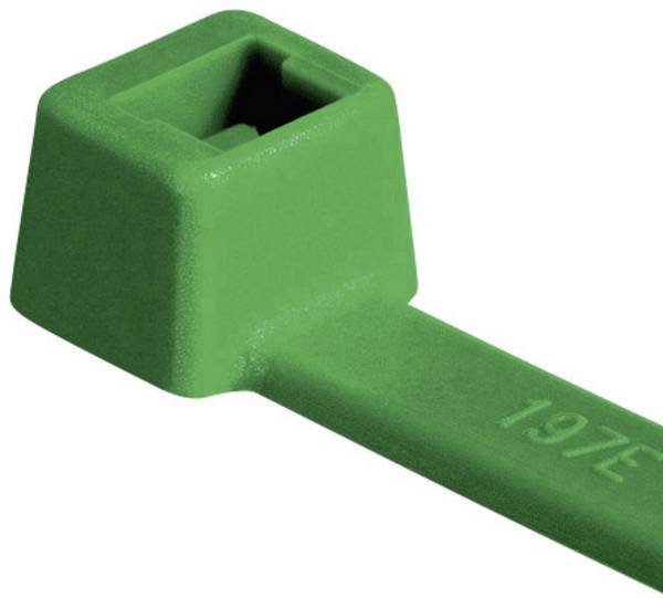 HellermannTyton 111-04801 T50R-PA66-GN Serre-câble 200 mm 4.60 mm vert 100 pc(s)