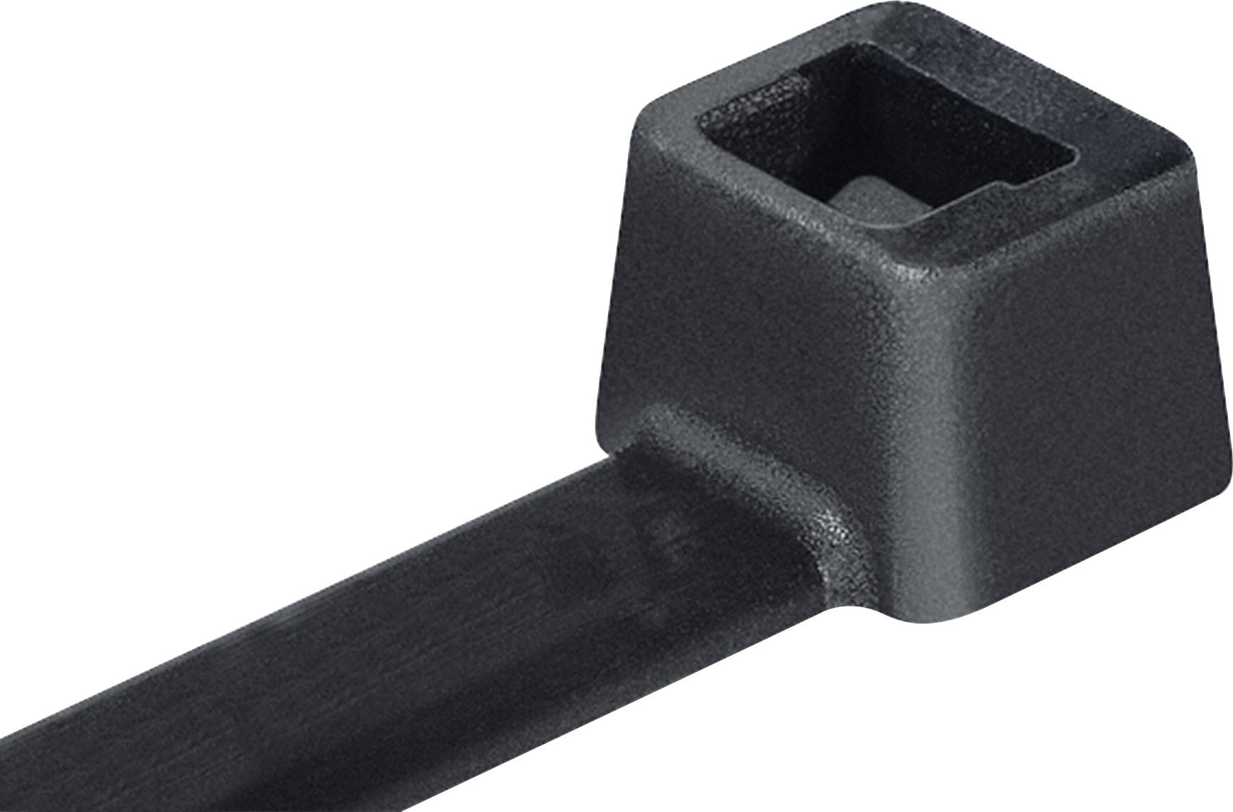 HellermannTyton UB200B Black TY-ITS Cable Tie 198 x 3.5mm (Pack 100)