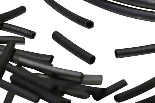 HellermannTyton TH100BKX25M-CR-BK Manchon isolant noir 10 mm Caoutchouc-Chloroprène Contenu: 25 m