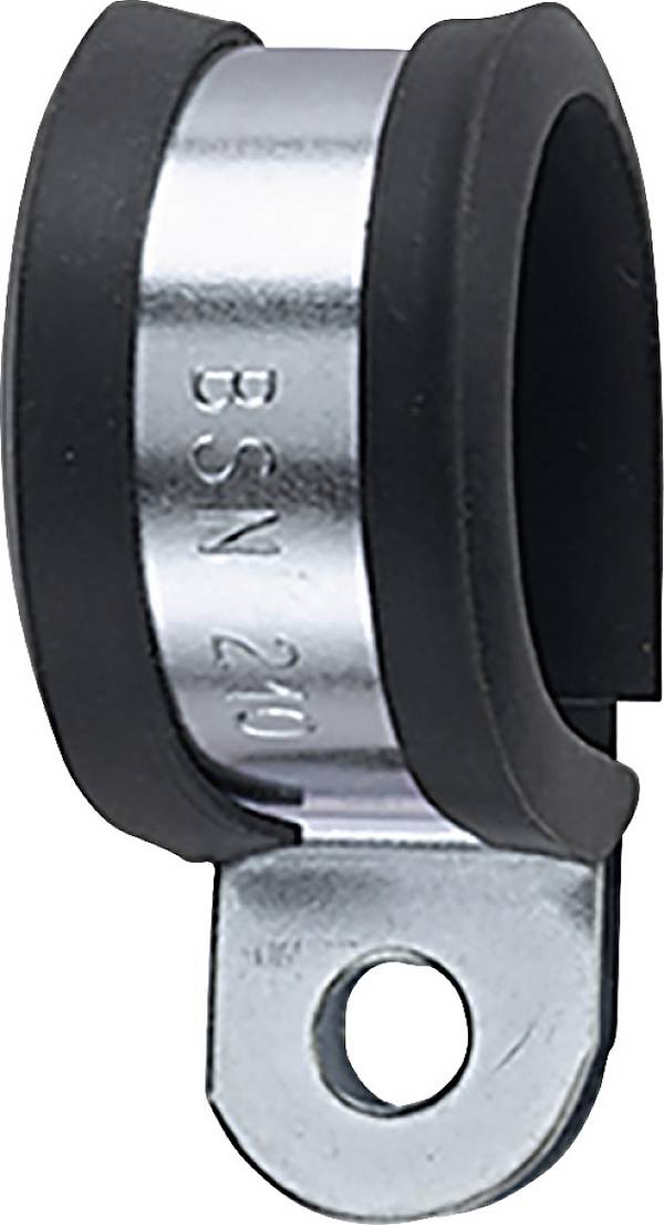 Collier de fixation acier galvanisé et profilé PVC HellermannTyton AFCS75-GS/PVC-BK/ML 166-50609