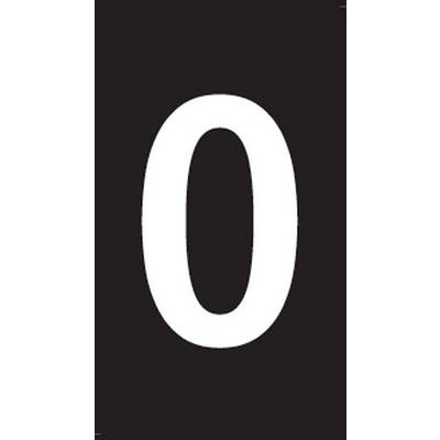 Un chiffre blanc '0' sur un fond noir.
