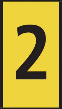 HellermannTyton WIC0-2-PA66-YE Clip de marquage Impression 2  561-00624