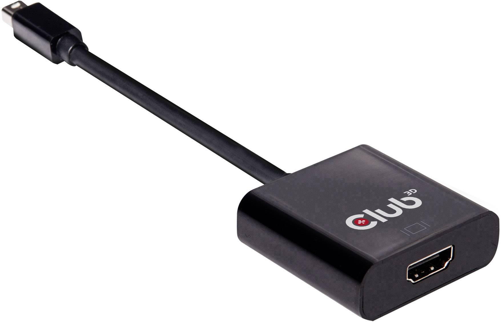 Un adaptateur noir avec un port USB-C d'un côté et un port HDMI de l'autre, adapté pour la transmission vidéo.
