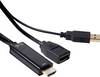 club3D CAC-2330 HDMI Adaptateur [1x HDMI mâle - 1x DisplayPort femelle] noir