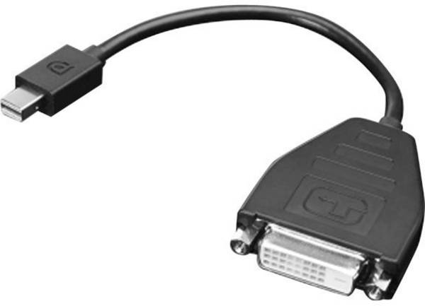 Lenovo 0B47090 Mini-Display / DVI Adaptateur [1x Mini port Display mâle - 1x DVI femelle 18+1 pôles] noir
