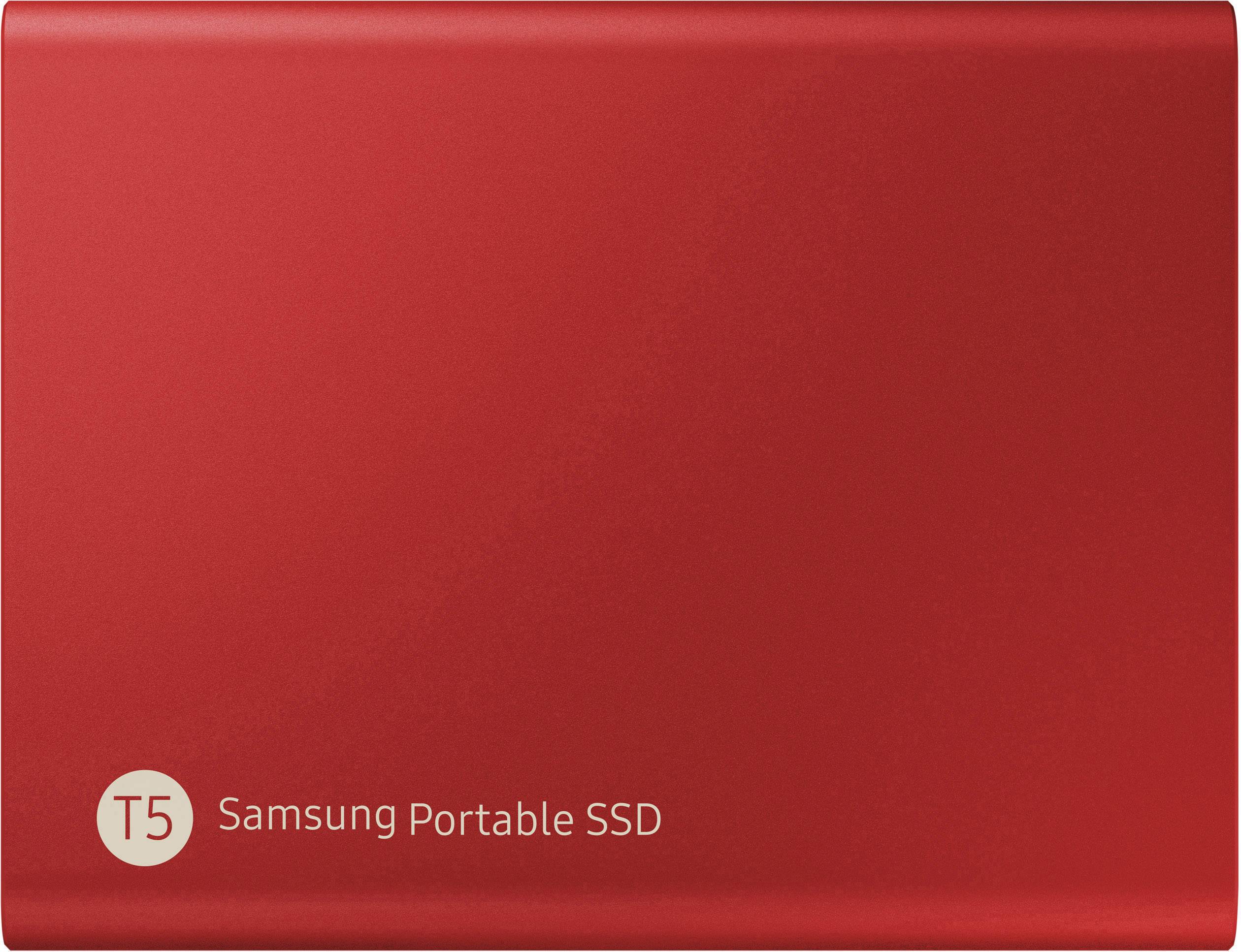Samsung Portable T5 1 TB Disque dur externe SSD USB-C® (USB 3.2 Gen 2) rouge MU-PA1T0R/EU-9