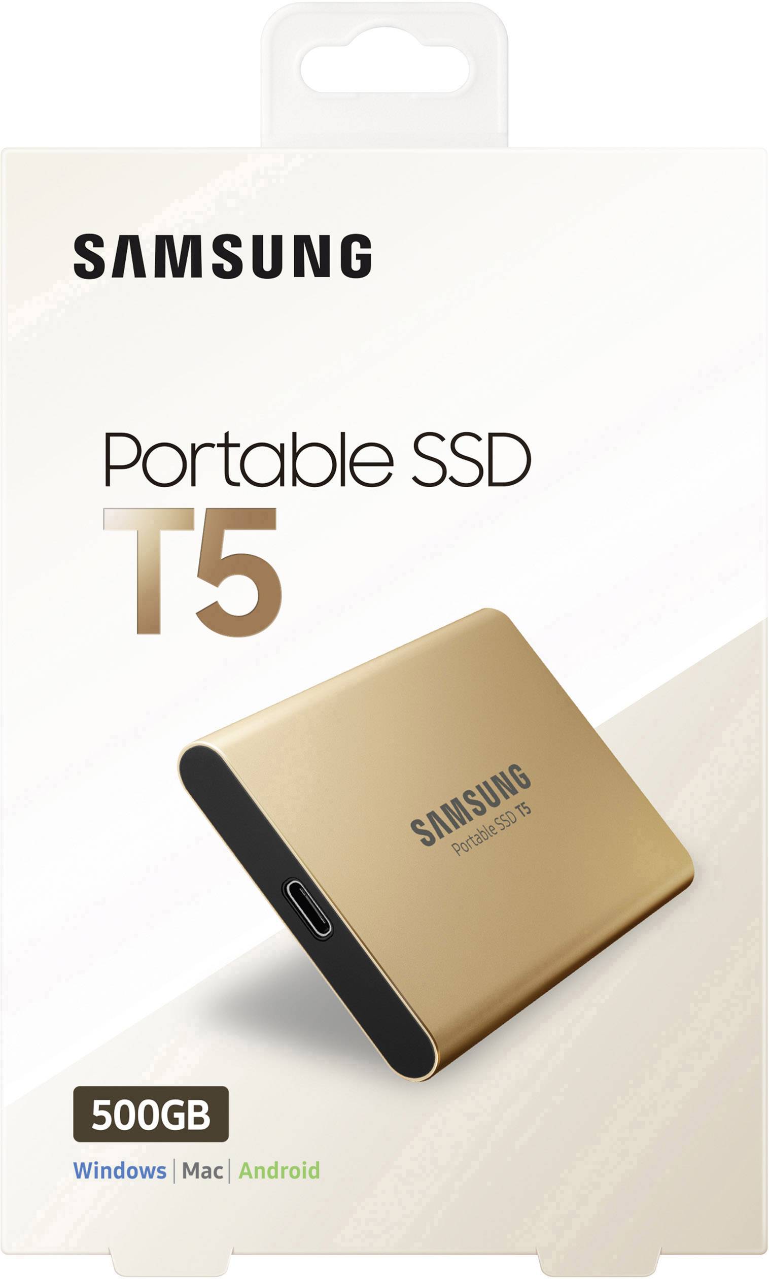 Disque dur externe SSD Samsung Portable T5 500 GB or rose USB-C® (USB 3.2 Gen 2)-6