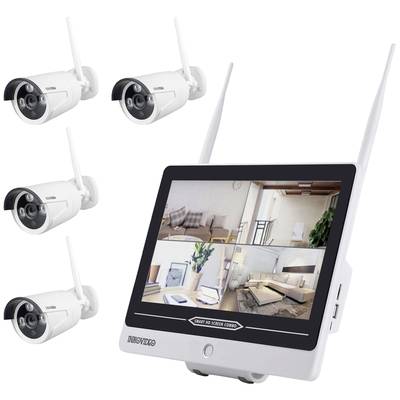 Set pour caméra de surveillance Inkovideo INKO-AL3003-4  Wi-Fi IP- 4 canaux avec 4 caméras 1280 x 960 pixels  