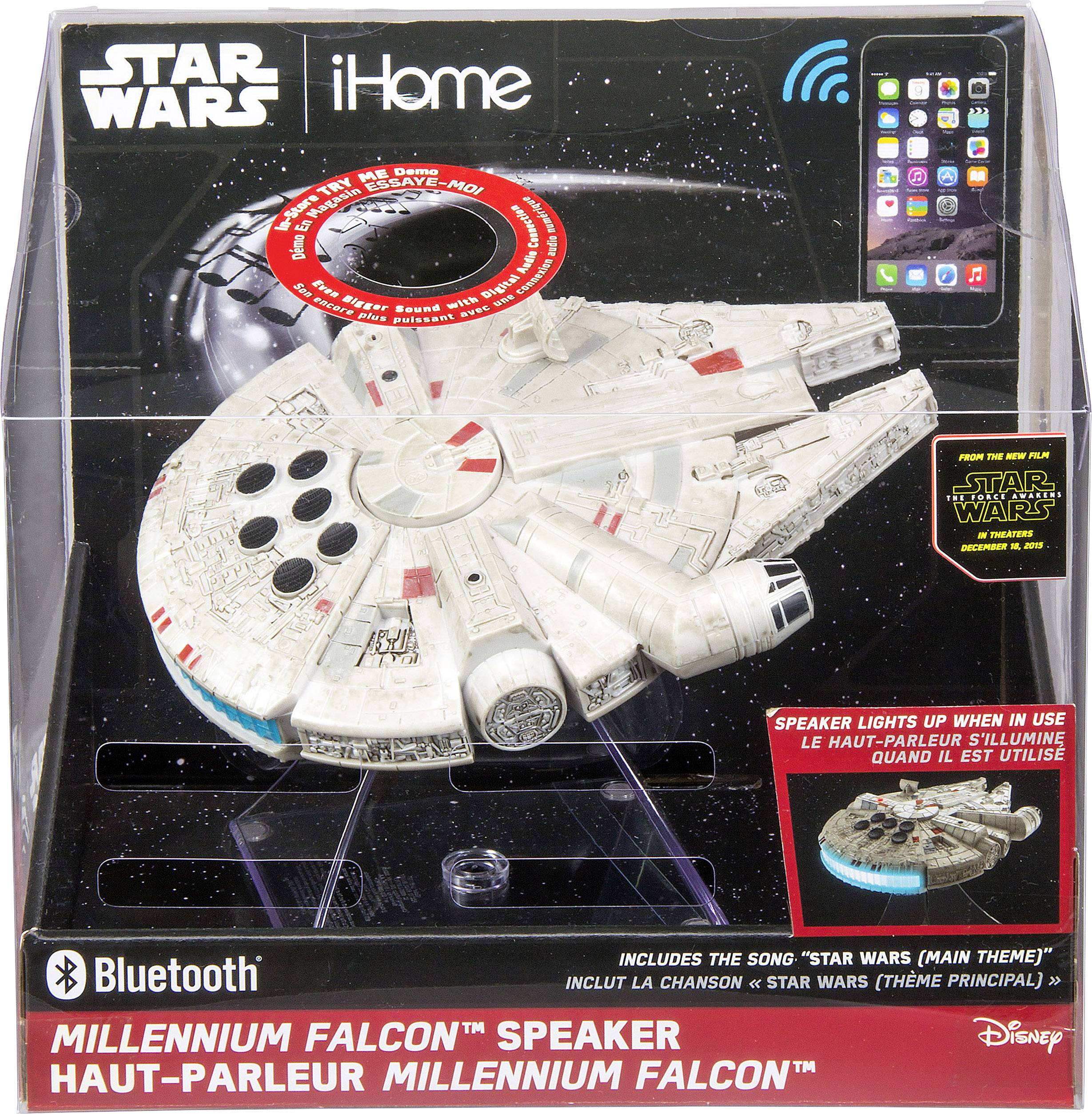 iHome Li-B17 Star Wars Millienium Falcon Enceinte Bluetooth fonction mains libres-1