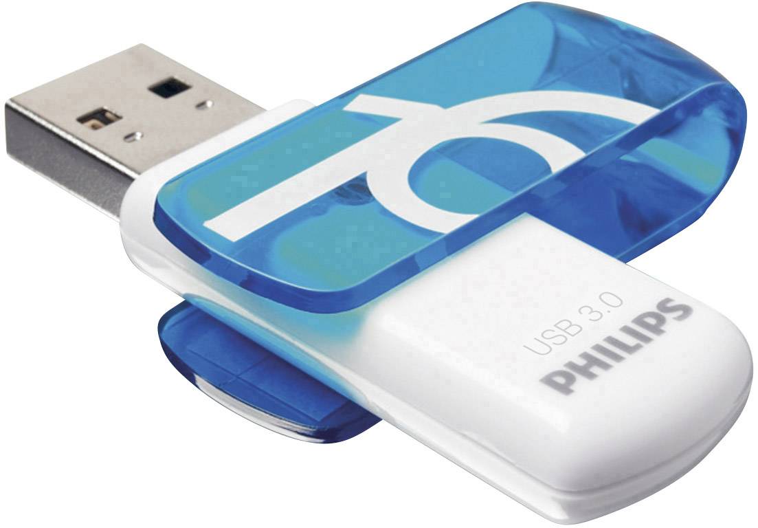 Cle Usb 16gb Combien De Film Clé USB 16 Go Philips VIVID FM16FD00B/00 bleu USB 3.0 1 pc(s) | Conrad.fr