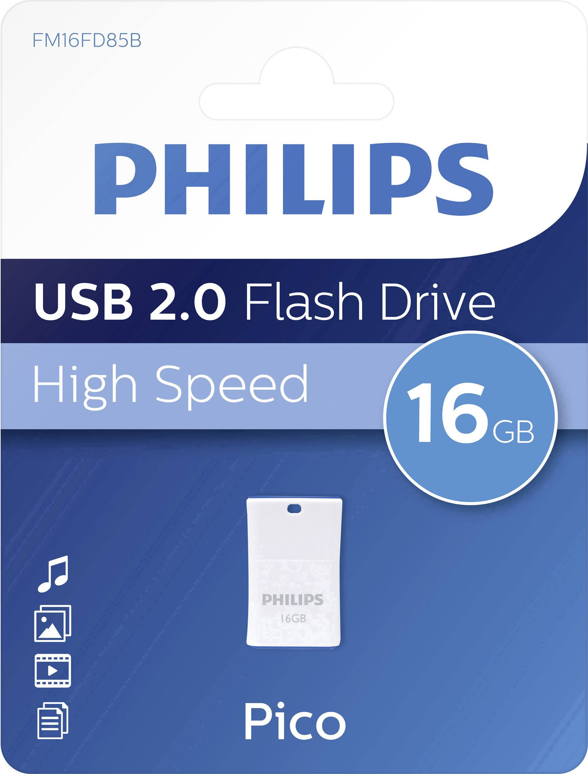 Philips PICO Clé USB 16 GB bleu FM16FD85B/00 USB 2.0-2