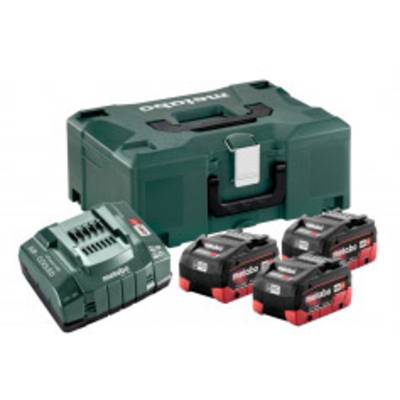 Metabo 685069000 Basic Set 3 x LiHD 5.5 A Batterie pour outil et chargeur 18 V 5.5 Ah LiHD-0