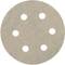 Disque abrasif rond avec six trous répartis uniformément.
