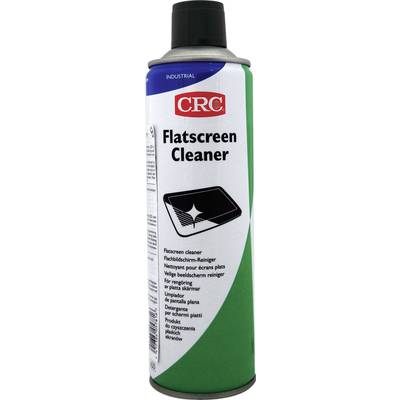 Nettoyant écran CRC en aérosol vert, adapté au nettoyage des écrans. Les instructions d'utilisation sont indiquées sur l'étiquette.