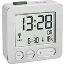 TFA Dostmann 60.2545.54 radiopiloté(e) Réveil argent, aluminium (brossé) Heures de réveil 1
