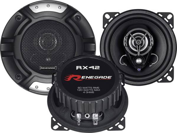 Renegade RX42 Haut-parleur coaxial 2 voies à encastrer 120 W Contenu: 1 paire(s)