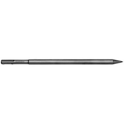 Objet métallique allongé et cylindrique à surface lisse et extrémité pointue, probablement un outil de précision.