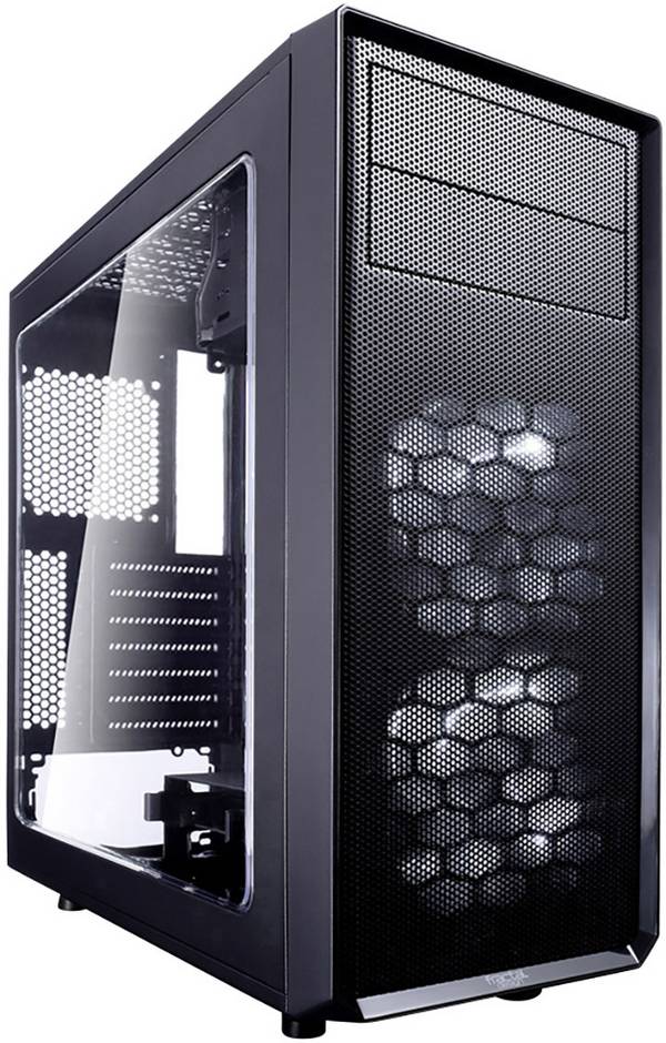 Fractal Design Focus G, Midi Tower, PC, Noir, ATX, ITX, micro ATX, Blanc, Ventilateur, Devant