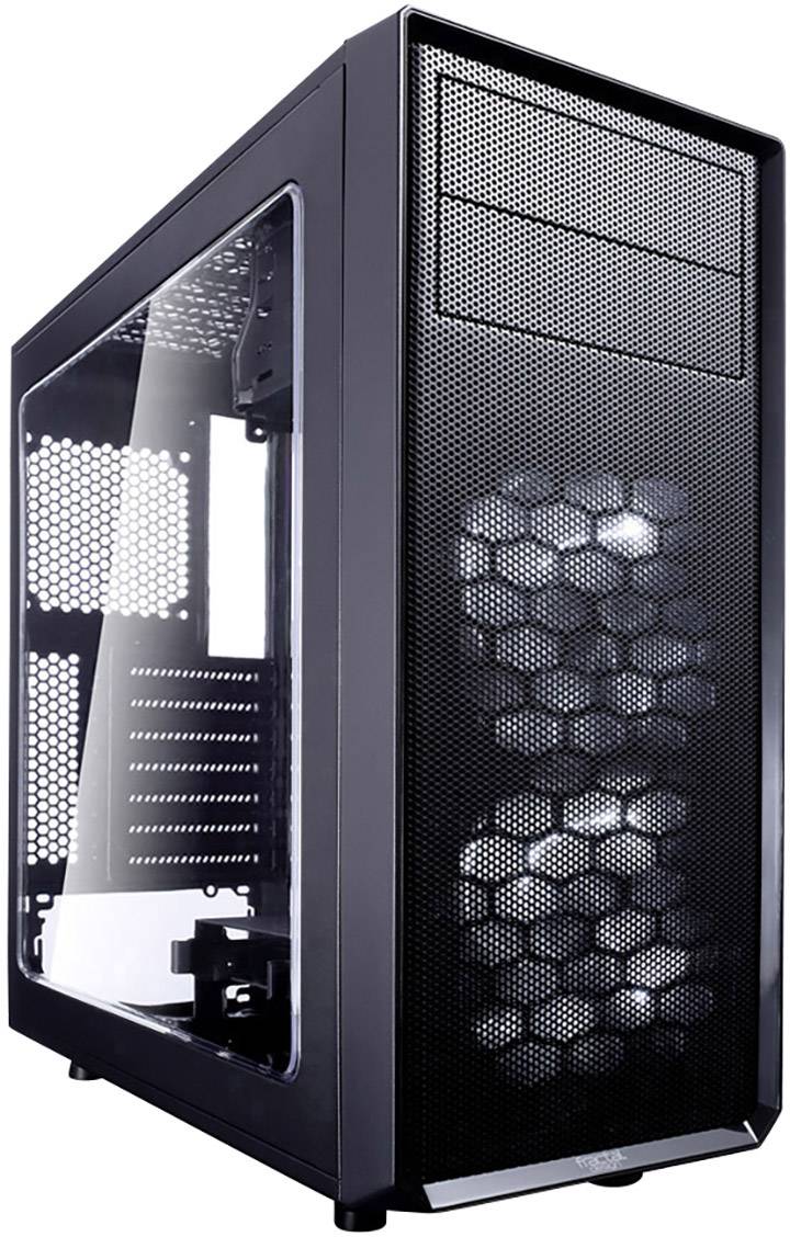 Fractal Design Focus G, Midi Tower, PC, Noir, ATX, ITX, micro ATX, Blanc, Ventilateur, Devant-0