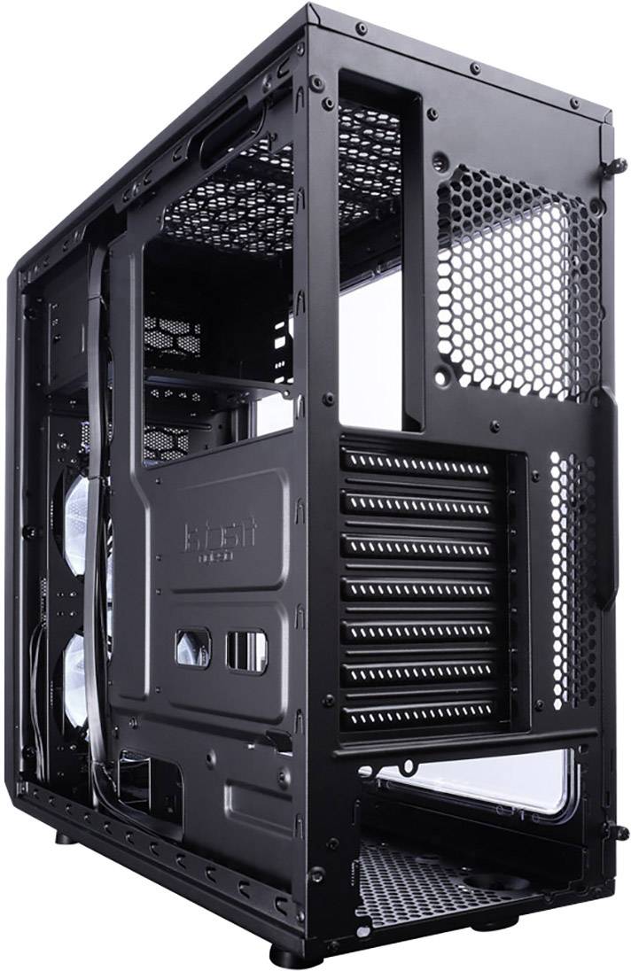 Fractal Design Focus G, Midi Tower, PC, Noir, ATX, ITX, micro ATX, Blanc, Ventilateur, Devant-1