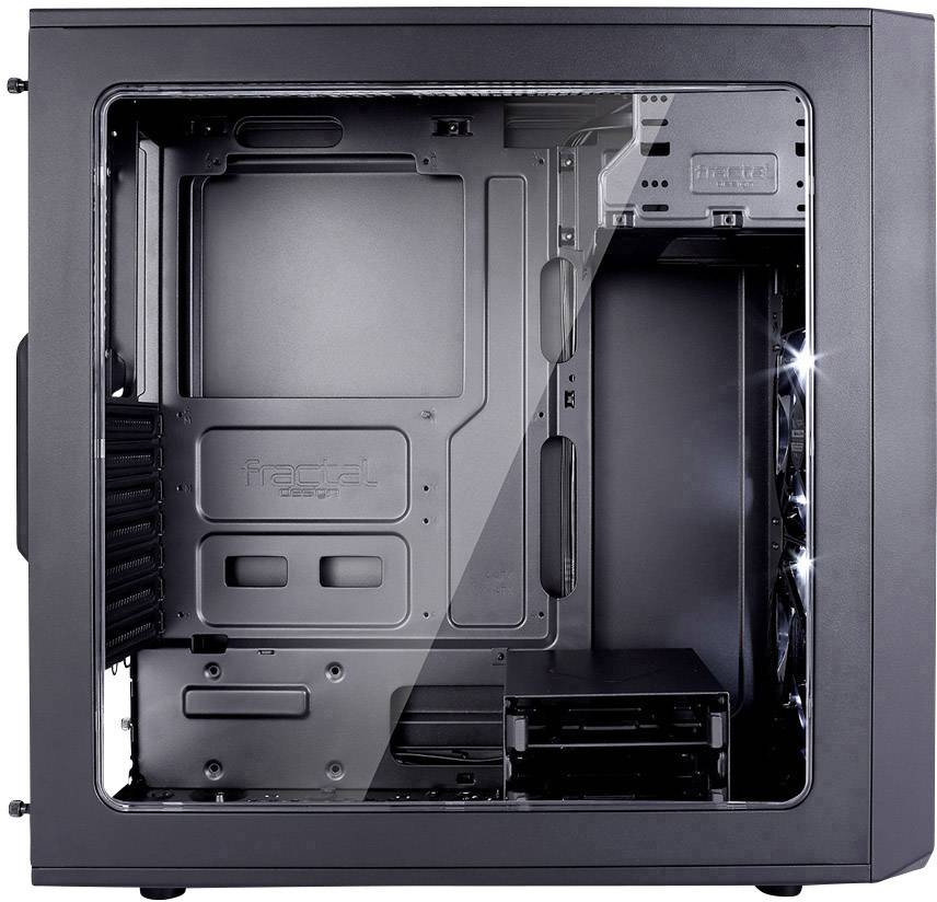 Fractal Design Focus G, Midi Tower, PC, Noir, ATX, ITX, micro ATX, Blanc, Ventilateur, Devant-4