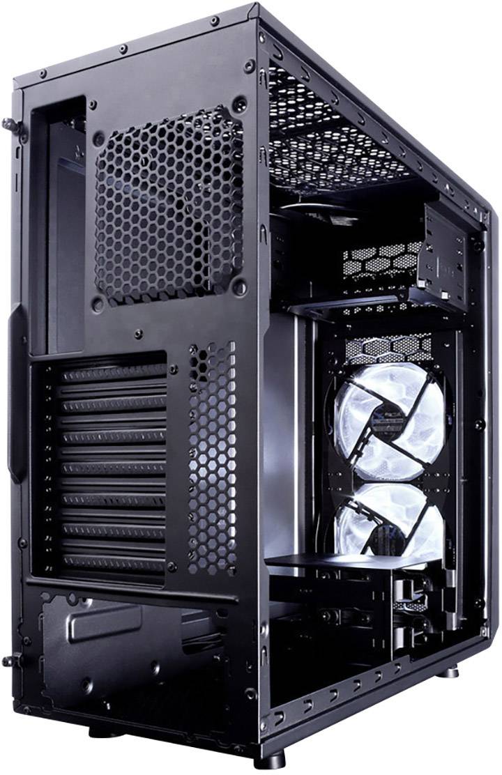 Fractal Design Focus G, Midi Tower, PC, Noir, ATX, ITX, micro ATX, Blanc, Ventilateur, Devant-5