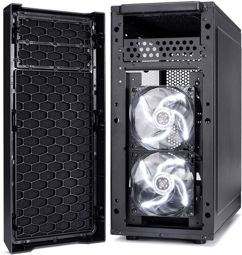 Fractal Design Focus G, Midi Tower, PC, Noir, ATX, ITX, micro ATX, Blanc, Ventilateur, Devant-8