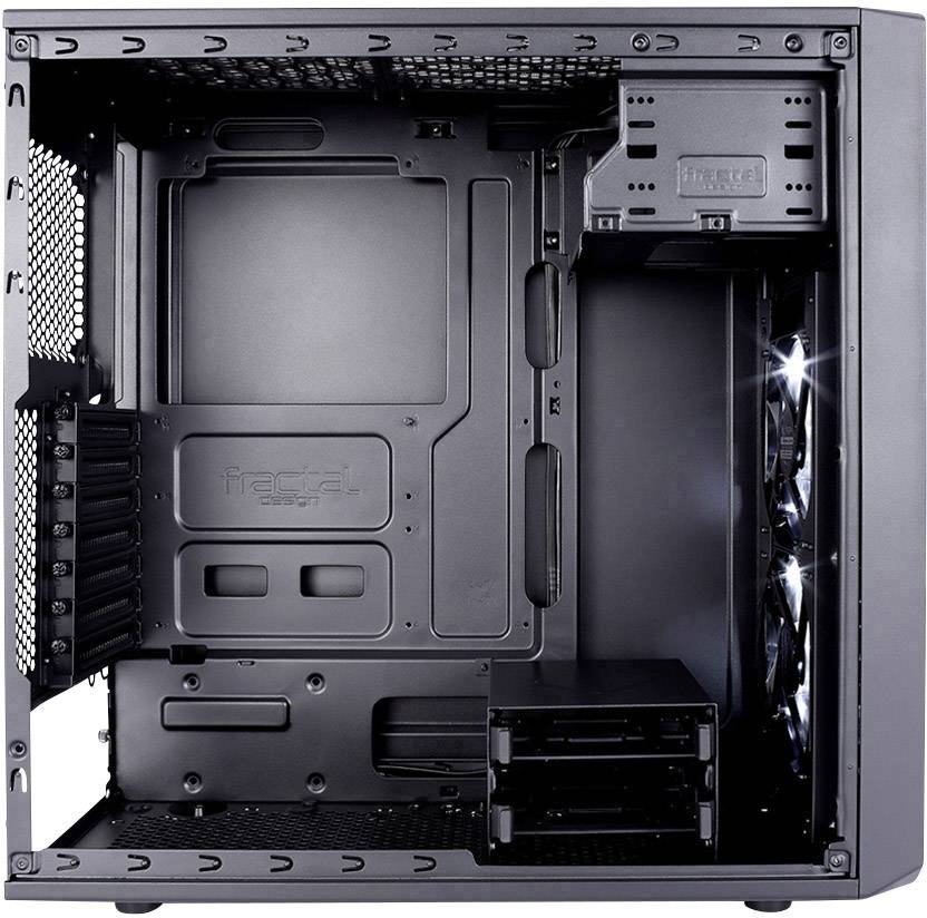 Fractal Design Focus G, Midi Tower, PC, Noir, ATX, ITX, micro ATX, Blanc, Ventilateur, Devant-9